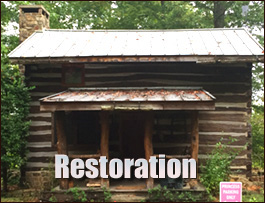 Historic Log Cabin Restoration  Waverly, Alabama